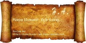 Haselbauer Adrienn névjegykártya